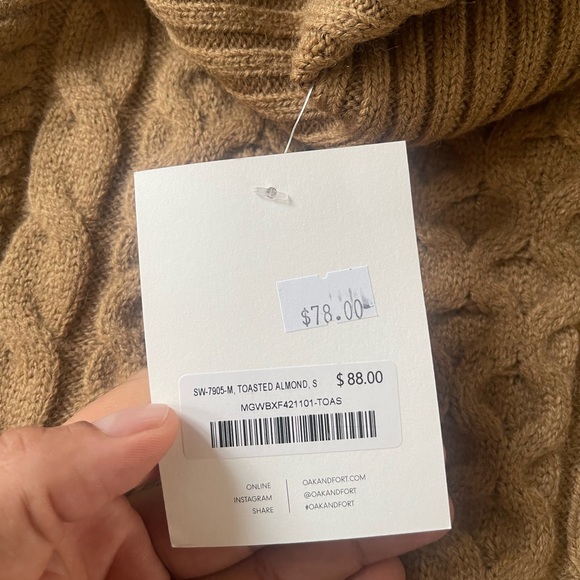 Oak & fort polo neck sweater size S/M - Picture 2 of 2